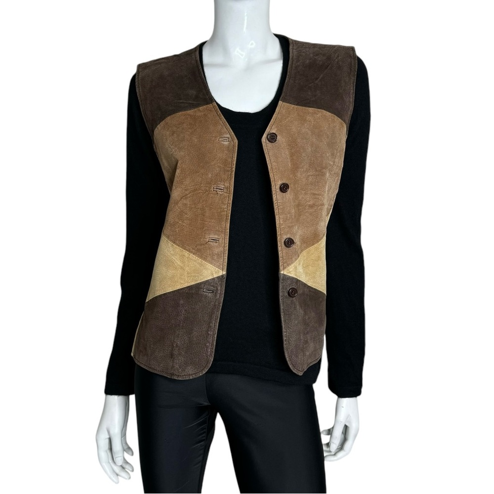 Outbrook Genuine Suede Patchwork Western Cowboy V… - image 3